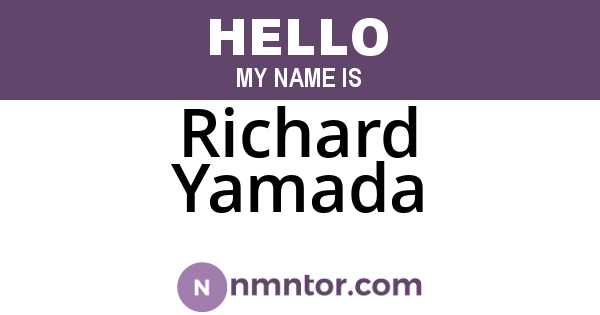 Richard Yamada