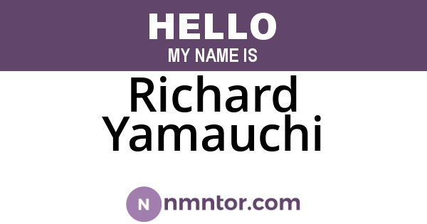 Richard Yamauchi