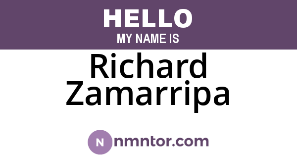 Richard Zamarripa