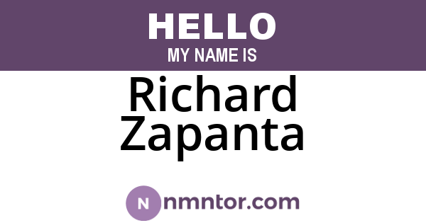 Richard Zapanta