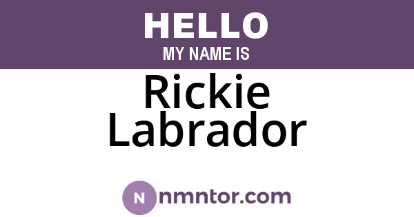 Rickie Labrador