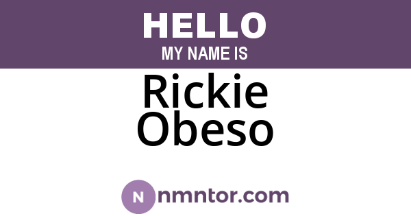 Rickie Obeso