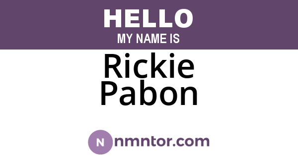Rickie Pabon