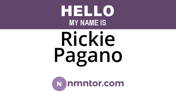 Rickie Pagano