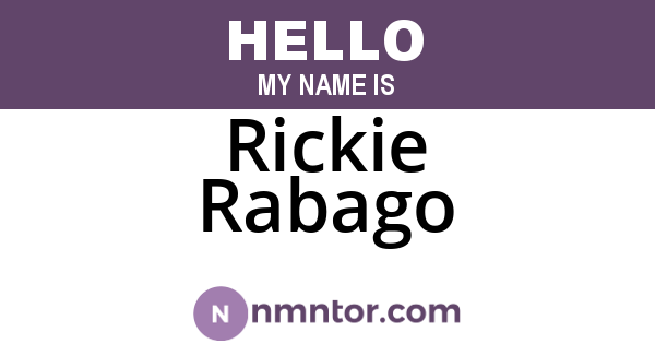 Rickie Rabago