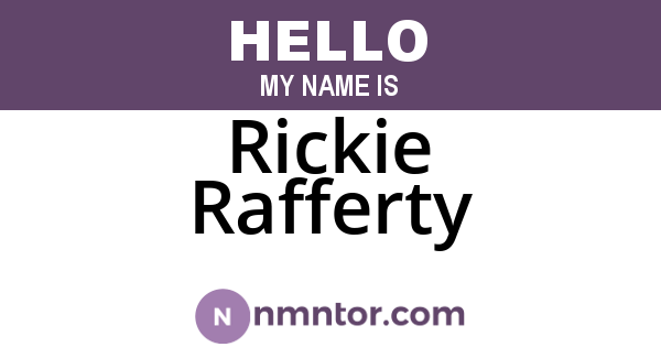 Rickie Rafferty