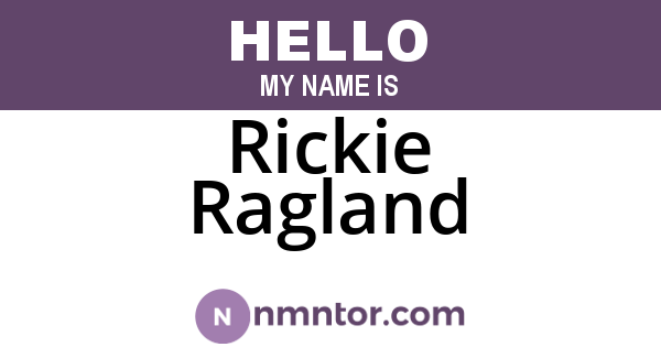 Rickie Ragland