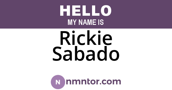 Rickie Sabado