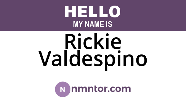 Rickie Valdespino