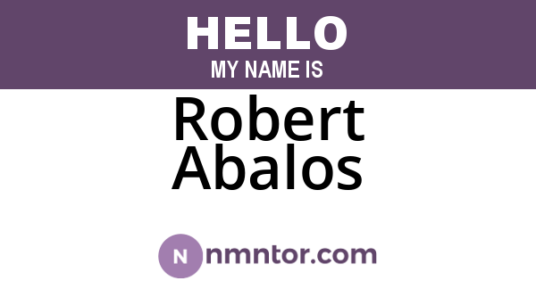 Robert Abalos