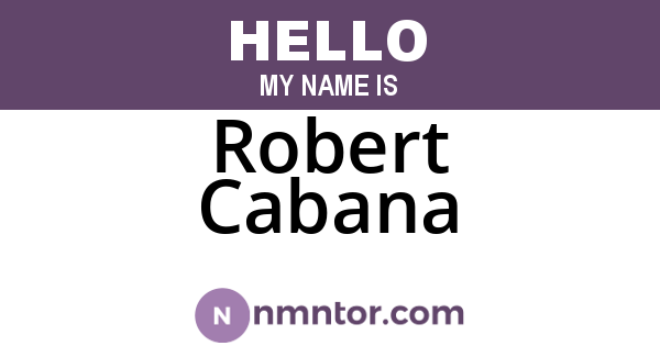 Robert Cabana