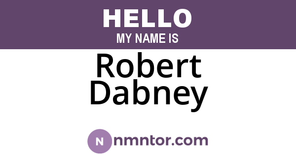 Robert Dabney