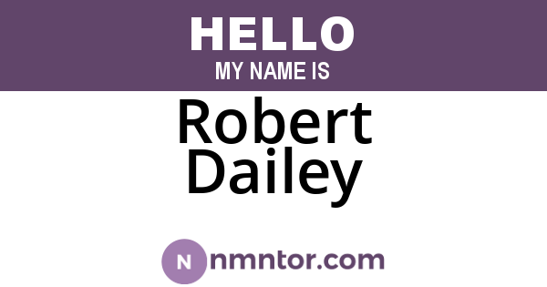Robert Dailey