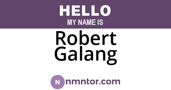 Robert Galang