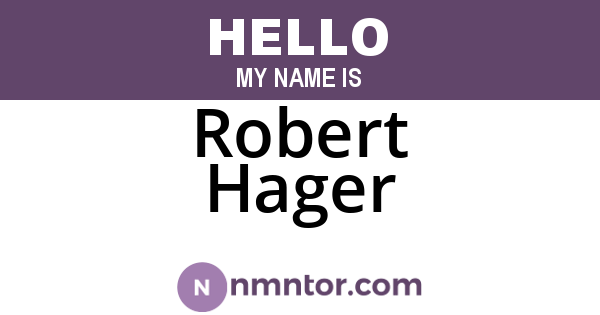 Robert Hager