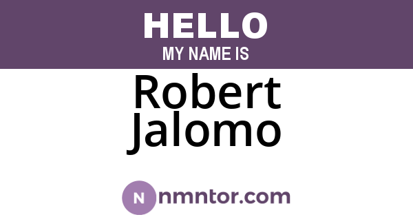 Robert Jalomo