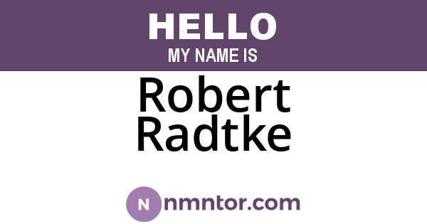 Robert Radtke