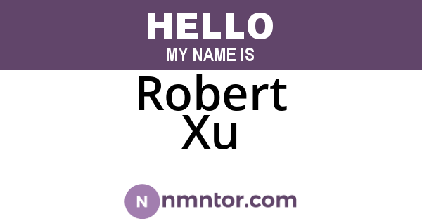 Robert Xu