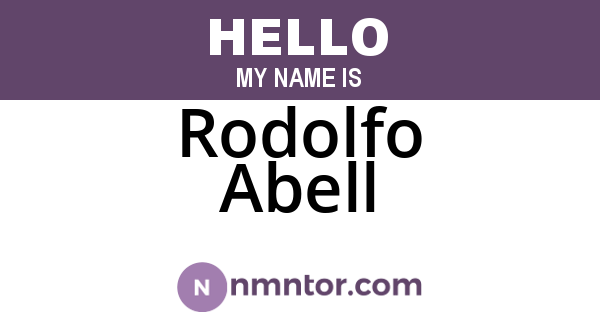 Rodolfo Abell