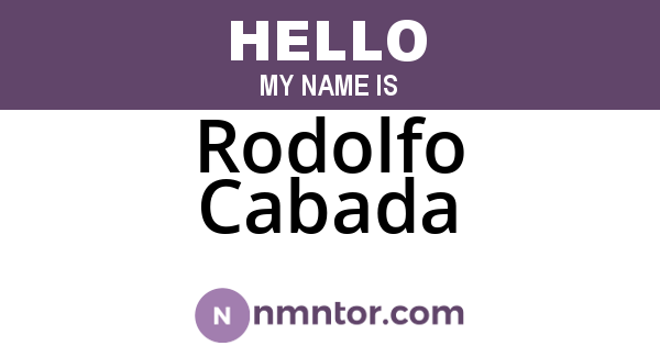 Rodolfo Cabada