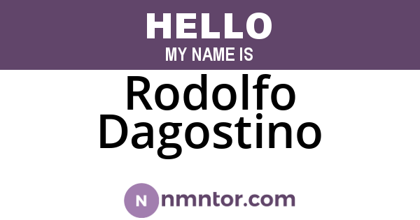 Rodolfo Dagostino