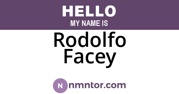 Rodolfo Facey