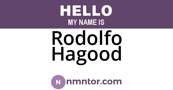 Rodolfo Hagood