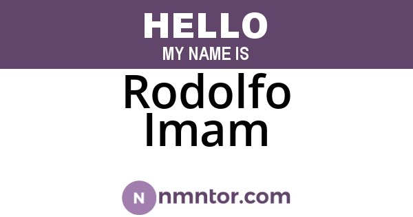 Rodolfo Imam