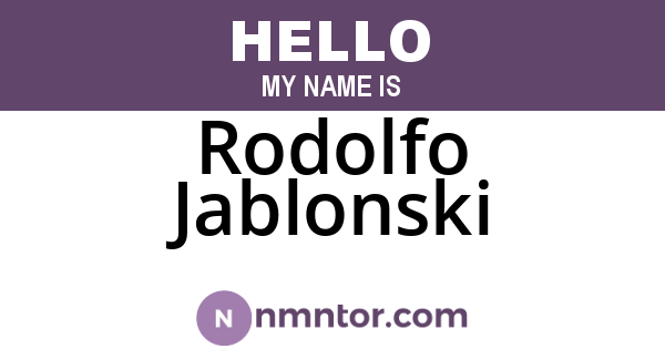 Rodolfo Jablonski