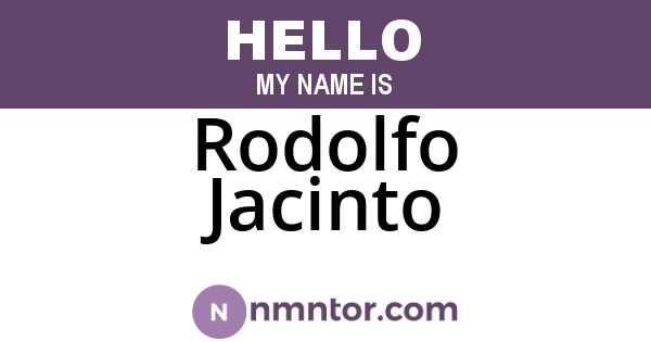 Rodolfo Jacinto