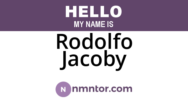 Rodolfo Jacoby