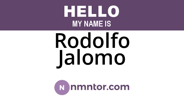 Rodolfo Jalomo