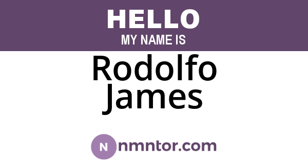 Rodolfo James