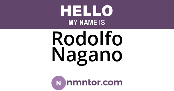 Rodolfo Nagano