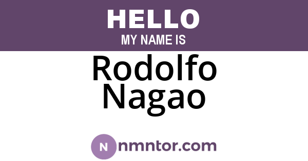 Rodolfo Nagao