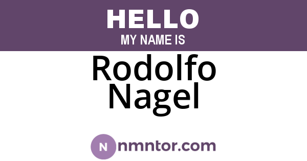 Rodolfo Nagel