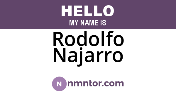 Rodolfo Najarro