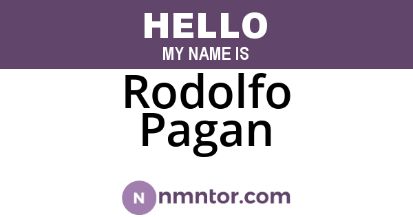 Rodolfo Pagan