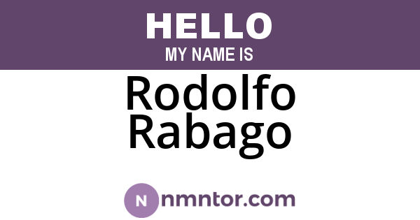 Rodolfo Rabago