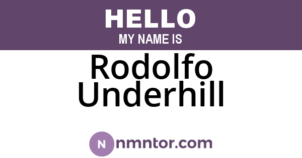 Rodolfo Underhill