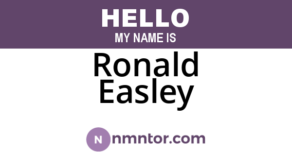 Ronald Easley