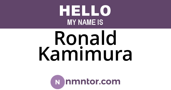 Ronald Kamimura