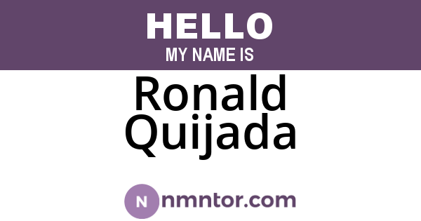 Ronald Quijada