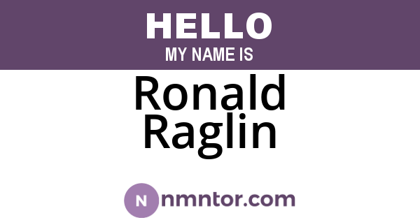Ronald Raglin