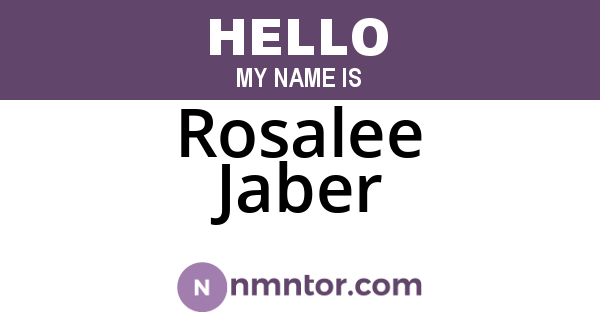 Rosalee Jaber