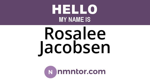 Rosalee Jacobsen