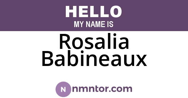 Rosalia Babineaux