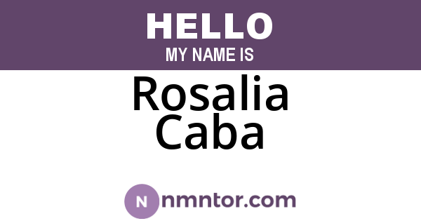 Rosalia Caba