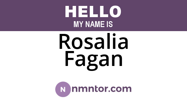 Rosalia Fagan