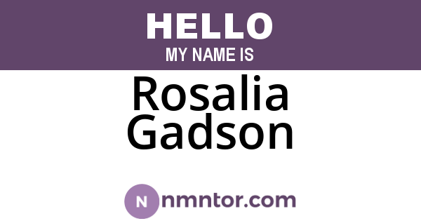 Rosalia Gadson